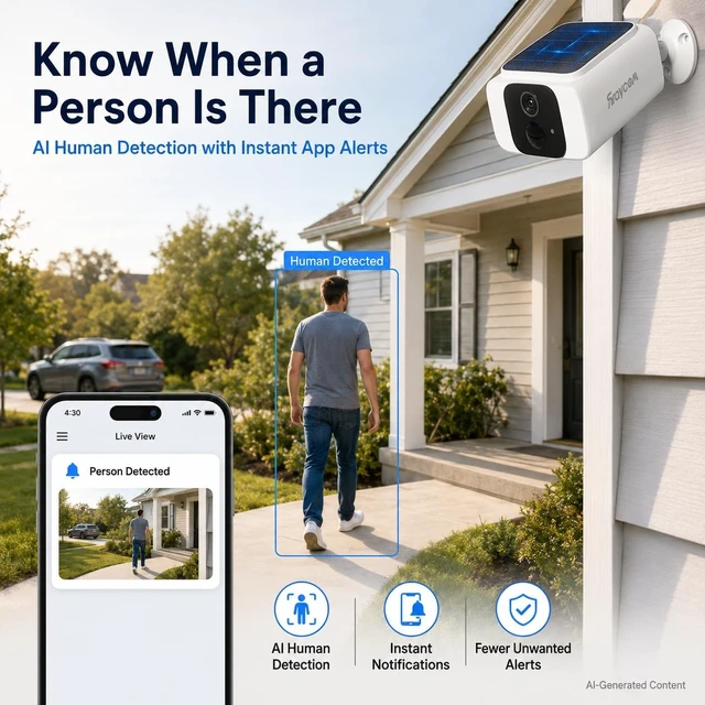 Alt view image 5 of 5 - Rraycom 2.5K Solar Security Cameras Wireless Outdoor, 4Pack Cameras System