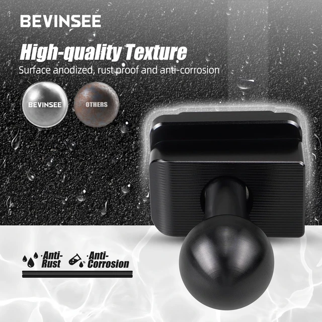 Alt view image 4 of 5 - Bevinsee Lower Dashboard Ball Mount Aluminium