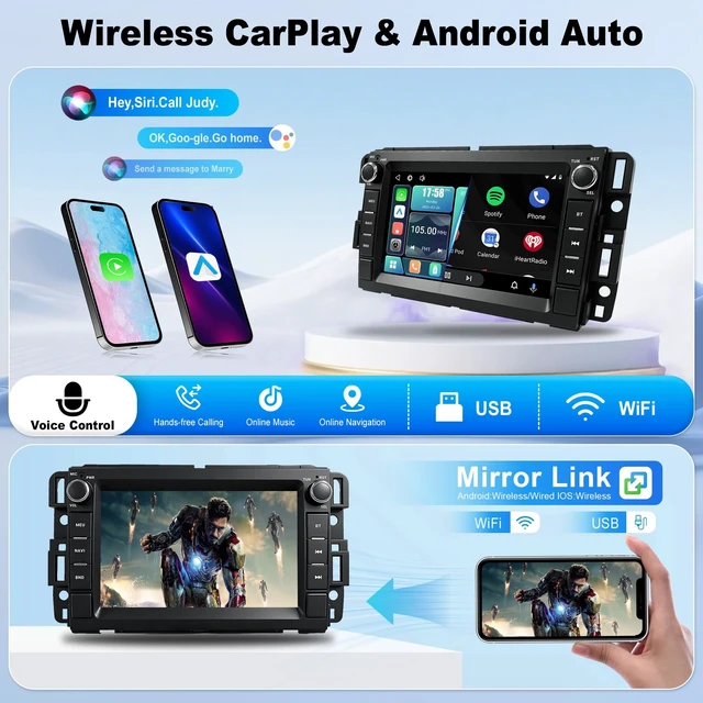 Alt view image 4 of 5 - 7 Inch Linux Car Radio for Chevy Silverado Tahoe GMC Sierra Yukon 2007-2013