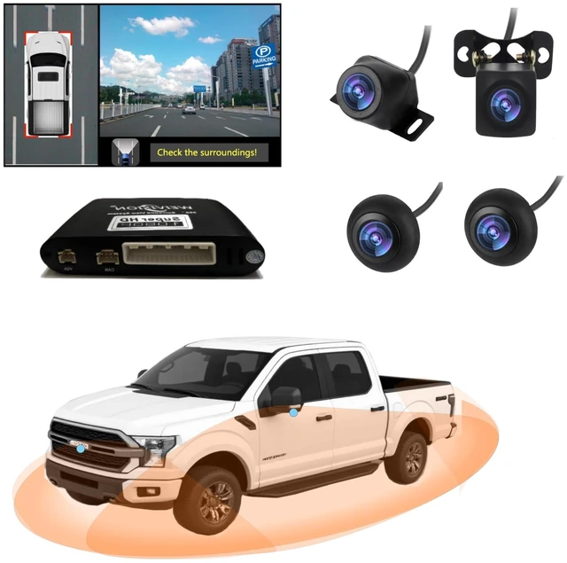 Main image of HD 360Bird's Eye View Camera Record System, Panoramic Image, Surrounding Checking,1080P AHD Front Rear, Left Right Dash Cam, No Blind Sport, Super Night Vision for Car SUV Pickup Jeep