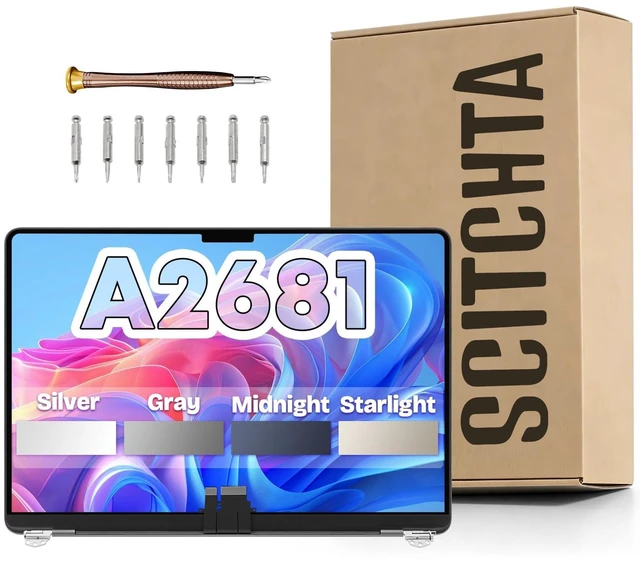 Main image of A2681 Screen Replacement A2681 LCD for MacBook Air M2 2022 Midnight