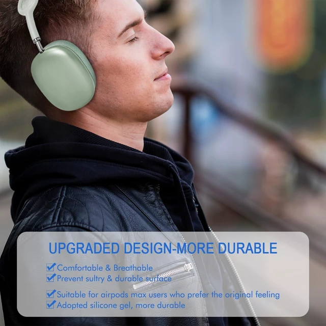 Alt view image 5 of 5 - Ear Cushions for Apple AirPods Max Headphones Mesh Fabric Replacement Pads