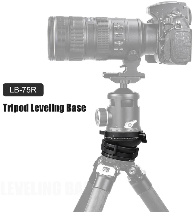 Alt view image 2 of 5 - SUNWAYFOTO LB-75R 360 Panoramic Leveling Base Tripod Head 33 lbs (15kg) Load Capacity