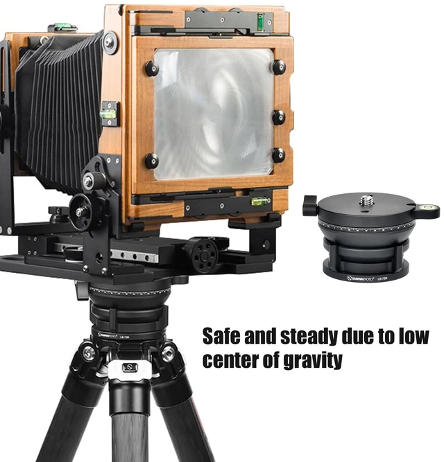Alt view image 3 of 5 - SUNWAYFOTO LB-75R 360 Panoramic Leveling Base Tripod Head 33 lbs (15kg) Load Capacity