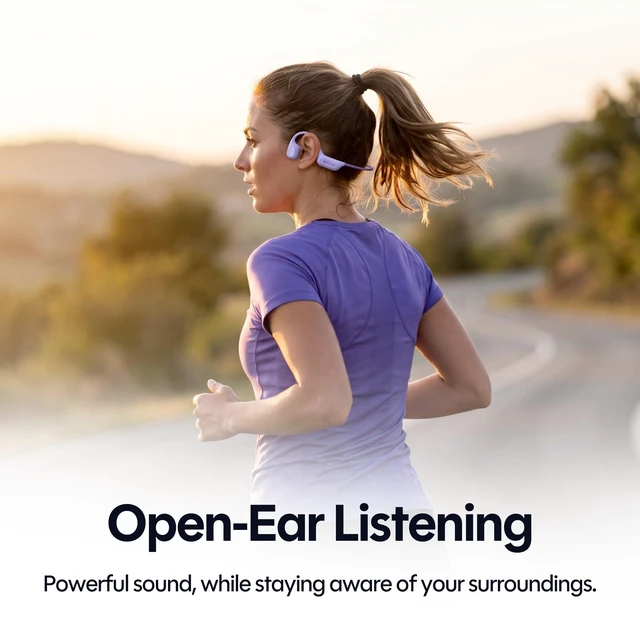 Alt view image 5 of 5 - Raycon Bone Conduction Headphones Mini - Bluetooth Open Ear Earbuds with 4 Built-in Microphones, 16H Battery, IP67 Water/Dust Resistant (Black)