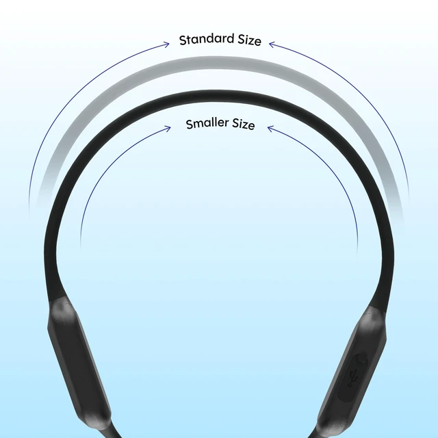 Alt view image 4 of 5 - Raycon Bone Conduction Headphones Mini - Bluetooth Open Ear Earbuds with 4 Built-in Microphones, 16H Battery, IP67 Water/Dust Resistant (Black)