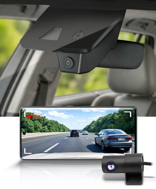 Main image of Fitcamx Front 4K+Rear 1080P Dash Cam Adapts for Dodge Durango 2021-2026 (HD2-D7600) & SRT Hellcat, Integrated OEM Look, Dual HD Video, WiFi & APP, Loop Recording, G-Sensor, Easy to Set, 128GB Card