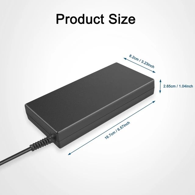 Alt view image 5 of 5 - Lwotsd 150w 120w Charger Compatible with HP Pavilion All-in-One PC 27 24 Wave 600 ProOne 400 440 490 600 G9 G4 G3 G6 G2 EliteDesk 8 Mini G1i G1a G2i G2a Desktop tpn-la20 tpn-ca22 Power Cord