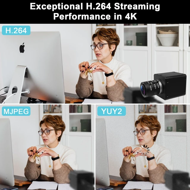 Alt view image 4 of 5 - ALPCAM HDMI 4K USB Camera, 60fps USB3.0 High Speed Webcam for PC