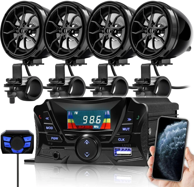 Main image of GoHawk Motorcycle Bluetooth Speakers Waterproof Motorcycle Radio