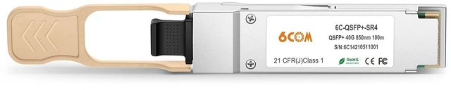 Alt view image 2 of 5 - 6COMGIGA 40GBASE-SR4 QSFP+ 850nm 150m DDM MMF Transceiver, 40 Gigabit QSFP+ MPO Multi-Mode Module Compatible with Cisco QSFP-40G-SR4