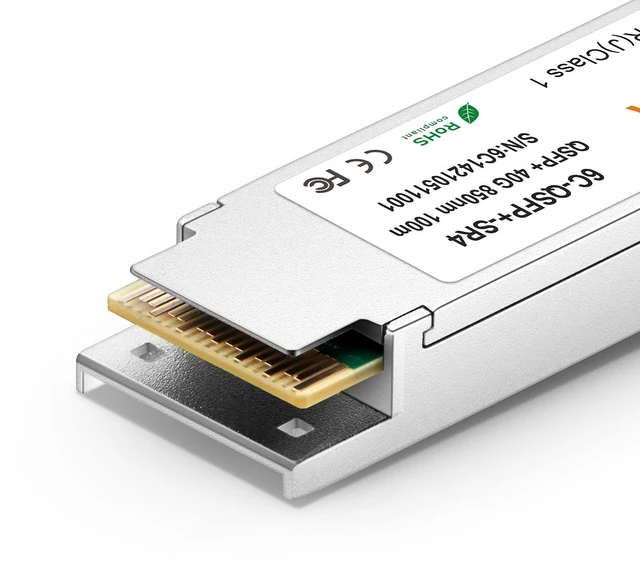 Alt view image 4 of 5 - 6COMGIGA 40GBASE-SR4 QSFP+ 850nm 150m DDM MMF Transceiver, 40 Gigabit QSFP+ MPO Multi-Mode Module Compatible with Cisco QSFP-40G-SR4
