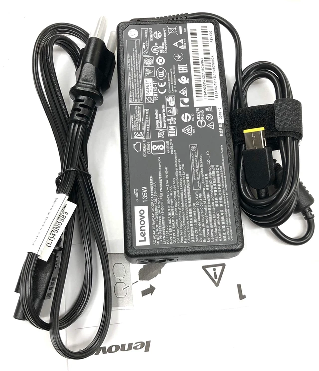 Alt view image 3 of 5 - Lenovo ADL135NLC3A 135w 20v Dc 3p Ac Adapter Pwr Spare Prod Ssl Warranty