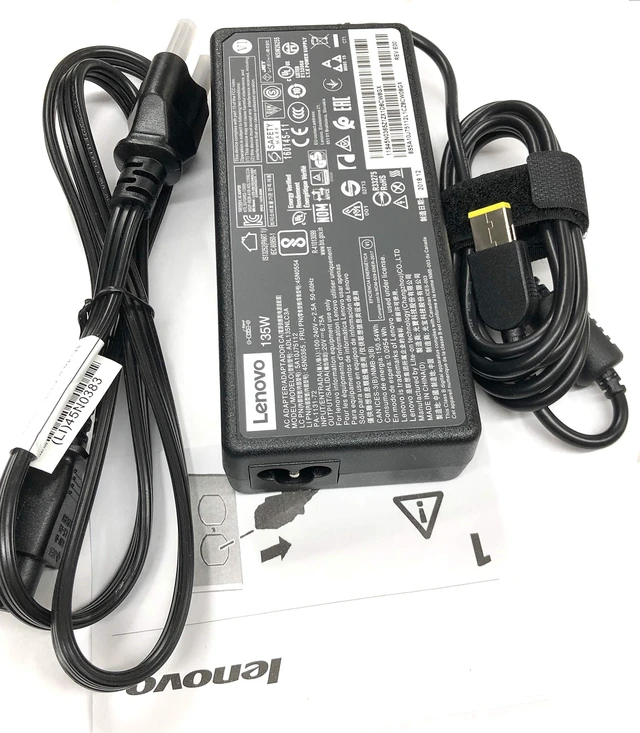 Alt view image 2 of 5 - Lenovo ADL135NLC3A 135w 20v Dc 3p Ac Adapter Pwr Spare Prod Ssl Warranty