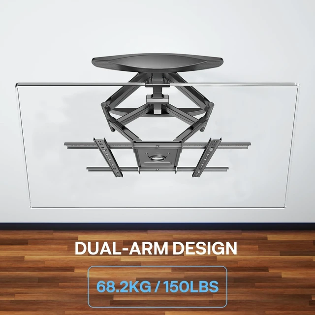 Alt view image 2 of 5 - Sylvox Full Motion TV Wall Mount, TV Mount Bracket for 40-75 inch TVs, Dual Articulating Arms, Swivel and Tilt, Max VESA 600x400mm, Holds Up to 150lbs