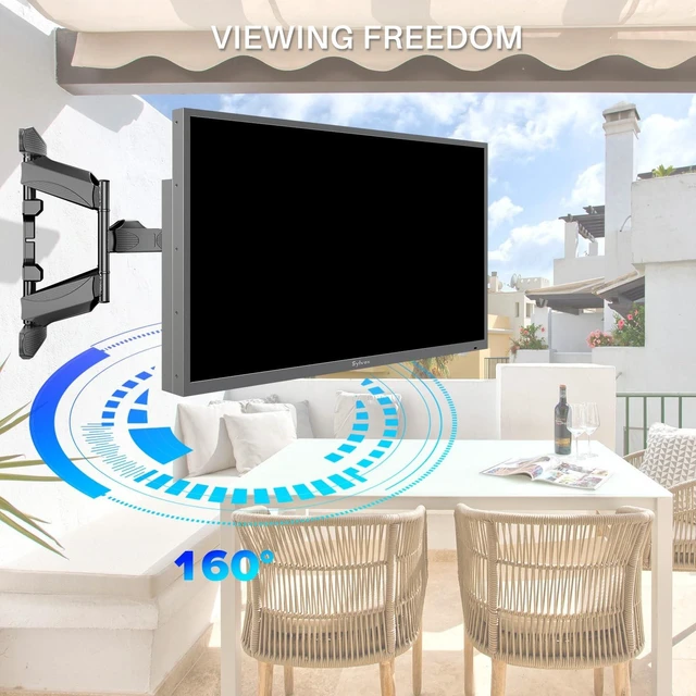 Alt view image 4 of 5 - Sylvox Full Motion TV Wall Mount, TV Mount Bracket for 40-75 inch TVs, Dual Articulating Arms, Swivel and Tilt, Max VESA 600x400mm, Holds Up to 150lbs