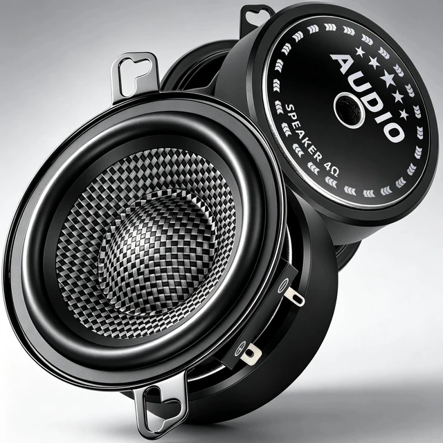 Main image of 3.5 Speakers Carbon Fiber Cone 600W 4 Ohm Mid-Bass 3.5 Speaker Car Audio