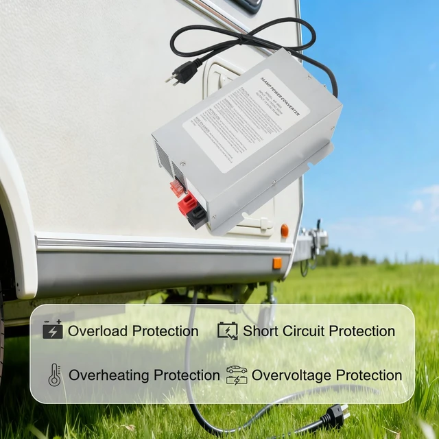Alt view image 4 of 5 - WF-9855-AD-CB,WF-9855-AD 55-Amp RV Power Converter for Lead-Acid Batteries