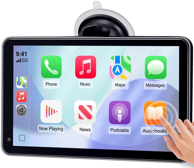Main image of 3-Min Easy Install Portable Wireless CarPlay Screen: Upgrade for Older Cars