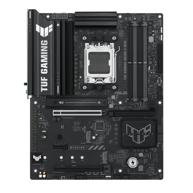 Alt view image 2 of 5 - ASUS TUF GAMING B650E-E WIFI AMD AM5 B650 ATX motherboard, 8+2+1 80A DrMOS stage, DDR5, PCIe 5.0 Ready, 3x M.2, Wi-Fi 6E, 2.5 Gb LAN, DisplayPort, HDMI, USB 20Gbps Type-C, BIOS FlashBack, Aura Sy