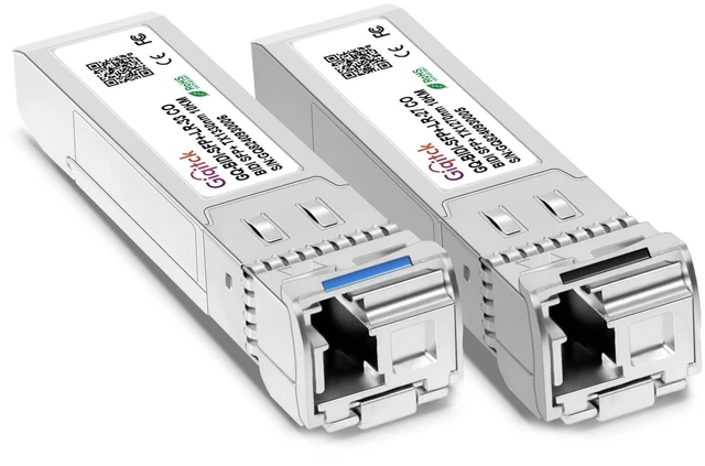 Main image of 1 Pair 10GBASE-BX10-UD BiDi SFP+ Module, TX 1270nm/1330nm, RX 1330nm/1270nm, 10km DOM Simplex LC/UPC SMF Optical Transceiver Networking Mini Gbic for Generic