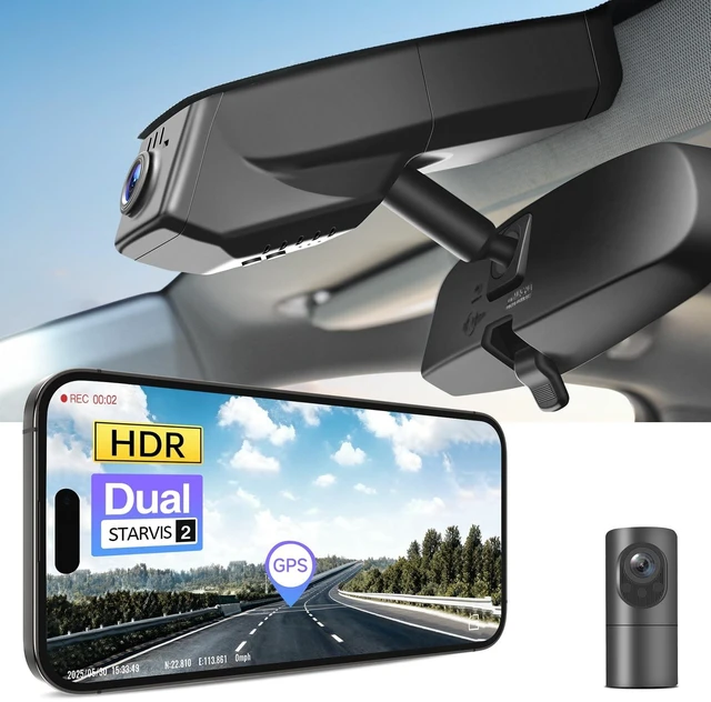 Main image of Mangoal 4K Front & 2K Rear 2 Channel HDR Dash Cam, Dual STARVIS 2 IMX678 IMX675 Fit for Chevy Silverado 1500 2019-2021, 1500 Limited 2022 and HD 2020-2023 (Model B), 5GHz WiFi, GPS, 128GB
