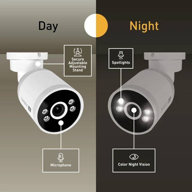 Alt view image 2 of 5 - Swann AdvancedX Wired 4K Security Camera PoE Outdoor Bullet, Color Night Vision, Smart AI Video Analytics/Alerts, Advanced Motion Detection