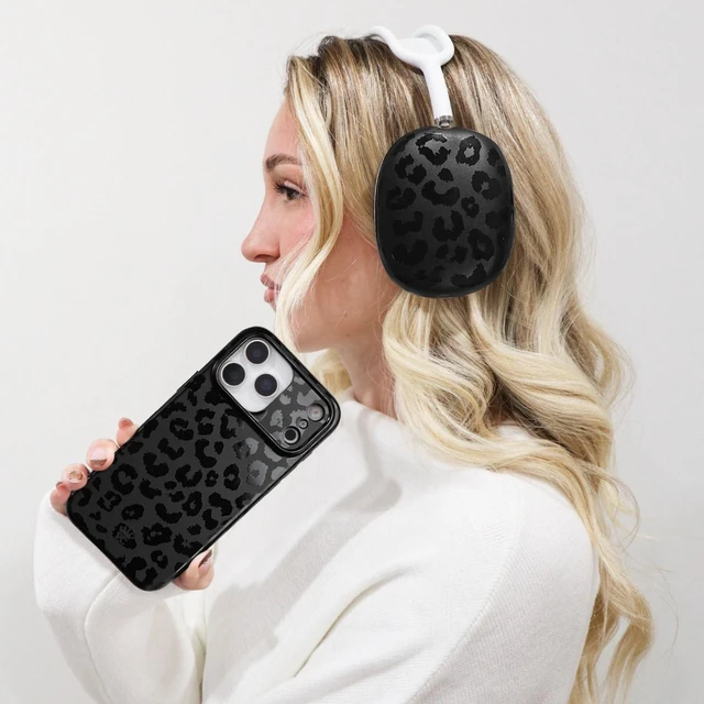 Alt view image 2 of 5 - VELVET CAVIAR Case Cover for AirPods Max 2 & 1 - Cute Protective Headphone Accesssories (Black Leopard)