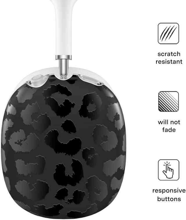 Alt view image 3 of 5 - VELVET CAVIAR Case Cover for AirPods Max 2 & 1 - Cute Protective Headphone Accesssories (Black Leopard)
