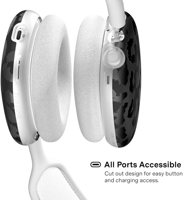 Alt view image 4 of 5 - VELVET CAVIAR Case Cover for AirPods Max 2 & 1 - Cute Protective Headphone Accesssories (Black Leopard)
