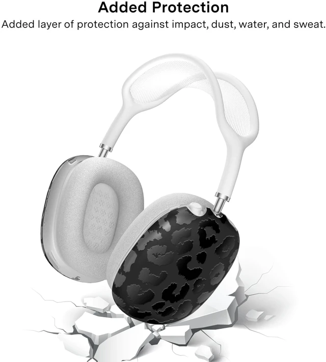 Alt view image 5 of 5 - VELVET CAVIAR Case Cover for AirPods Max 2 & 1 - Cute Protective Headphone Accesssories (Black Leopard)