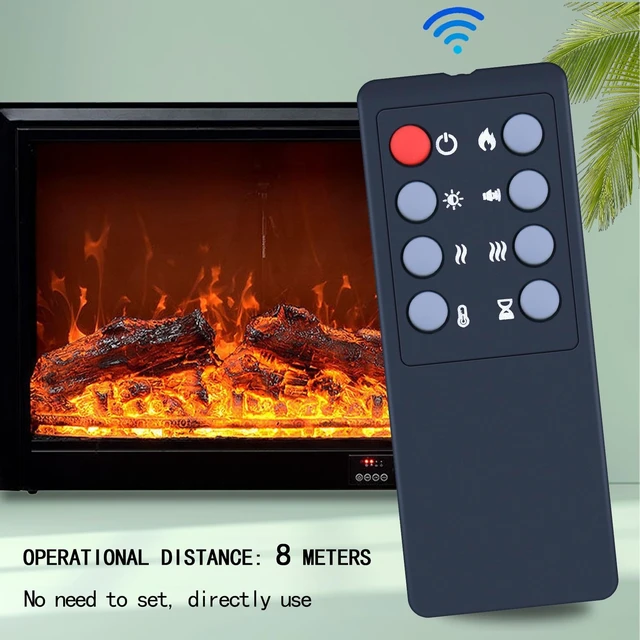 Alt view image 2 of 5 - RYQIF Replacement Remote Control fits PuraFlame 24 Free Standing Electric Fireplace EF511A EF512A