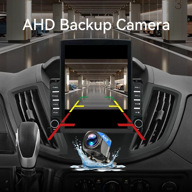 Alt view image 4 of 5 - Android 14 Car Stereo Radio Compatible with Ford Transit 2015 2016 2017 2018 Wireless CarPlay & Android Auto AHD Backup Camera Upgrade 9.7" Touch Screen GPS WiFi SWC FM Bluetooth 2+64G