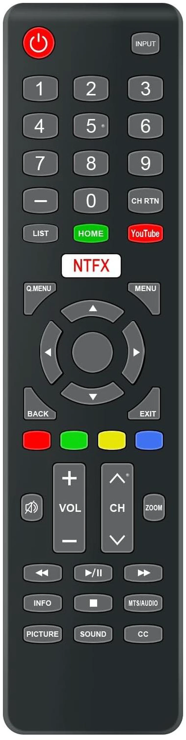 Main image of Replacement Remote Control Compatible with All Sylvox Outdoor TV