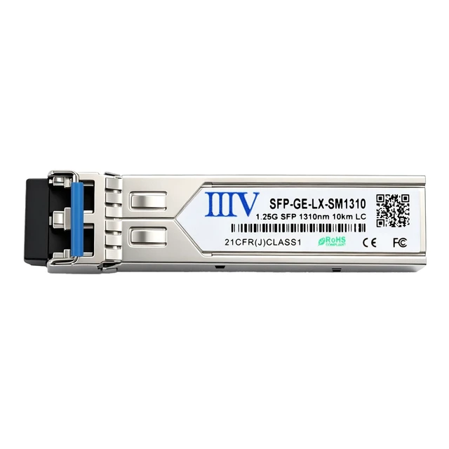 Alt view image 2 of 5 - IIIV 1000Base-LX SFP Transceiver, 1.25G Single Mode LC Module with DDM, 1310nm 20km Mini-Gbic Compatible with Cisco GLC-LH-SMD, Ubiquiti UniFi and More (10-Pack)