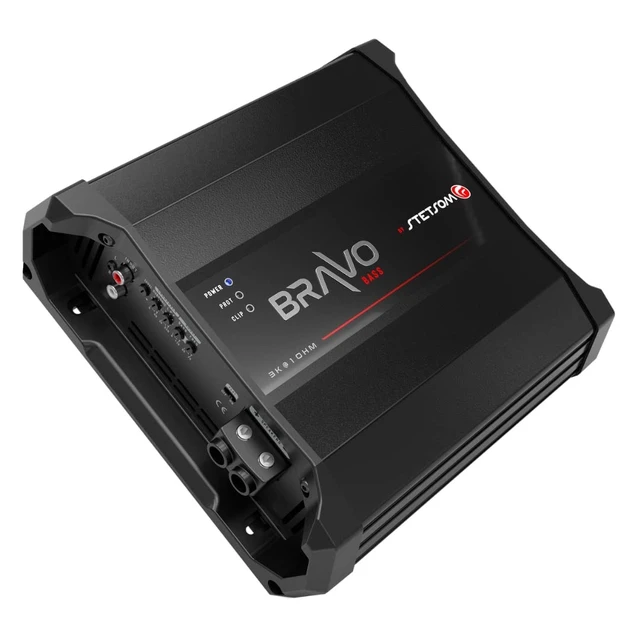 Alt view image 3 of 5 - Stetsom Bravo BASS 3000 1 Ohm Mono Subwoofer Car Audio Amplifier, 3000.1 3K Watts RMS, 1 Stable, 3000x1, Monoblock, Sound Quality, Crossover & Bass Boost 3000W Sub Amp, Smart Coolers