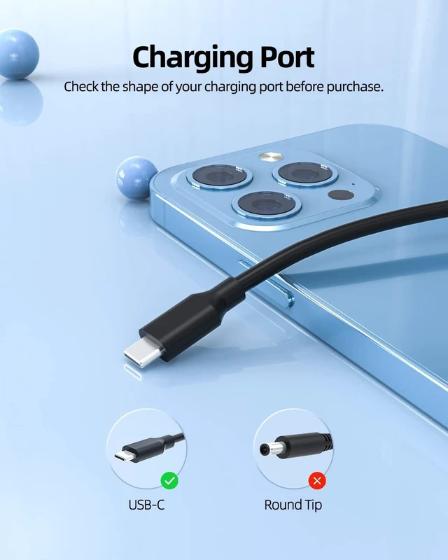 Alt view image 3 of 5 - Superer 130W USB-C Charger Fit for Dell Pro Max 14 16 Premium MC14250 MC16250/255 DA14 DA16250 MA14250 Pro 5 7 P514/P516260 P713/P714260 Precision 7 PW714/PW716260 XPS DA14/DA16260 Laptop Power Cor