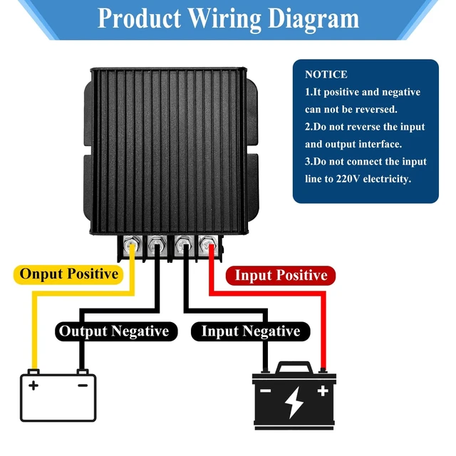 Alt view image 3 of 5 - MZHOU 720W DC-DC 48V 15A Boost Converter 12V/24V Step-Up to 48V Converter