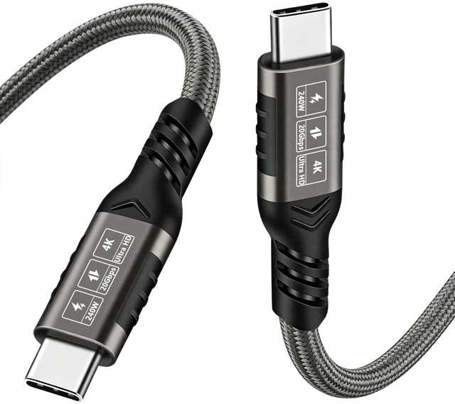 Main image of Grtoeud 20FT USB-C to USB-C Cable, 4K@60Hz Video Output, 20Gbps Data Sync