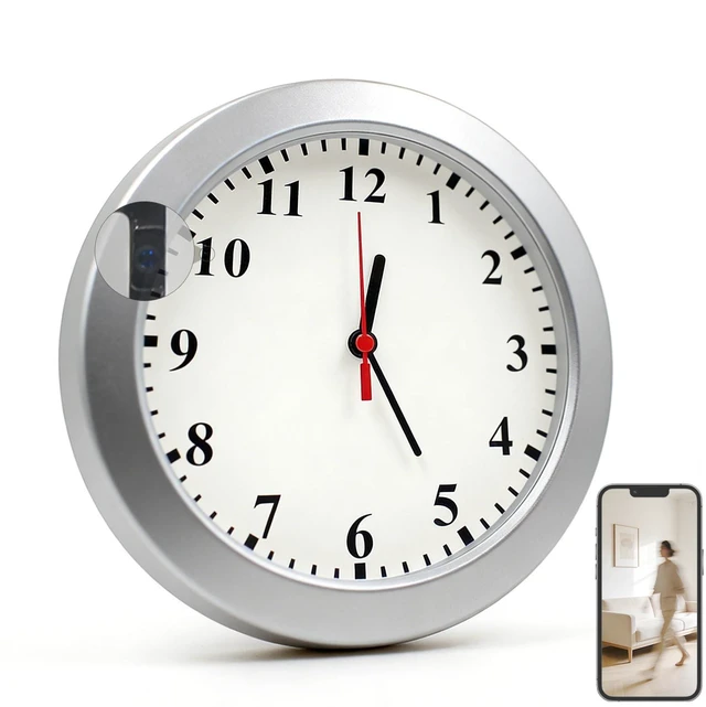 Main image of HSJAKKK Hidden Camera Nanny Cam Wireless Hidden Spy Clock Cameras Indoor