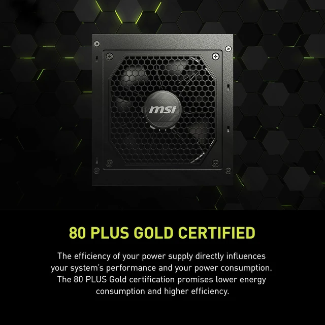 Alt view image 4 of 5 - MSI MAG A850GL PCIE5, Fully Modular Compact Gaming 850W Power Supply, 80+ Gold, ATX 3.1 & PCIe 5.1 Ready, Native Dual-Color 12V-2x6 Cable, 10 Year Warranty