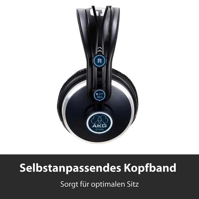 Alt view image 4 of 5 - AKG Pro Audio K271 MKII Over-Ear, Closed-Back, Professional Studio Headphones, Black (2470X00190)