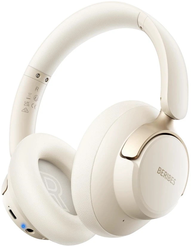 Main image of BERIBES Hybrid Active Noise Cancelling Headphones Wireless Over Ear 70Hours