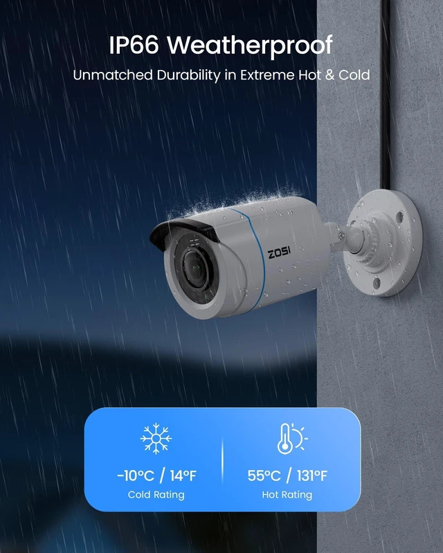 Alt view image 4 of 5 - ZOSI 3K Lite 16CH Wired Security Camera System, 16 X 2MP Cameras, 4TB HDD