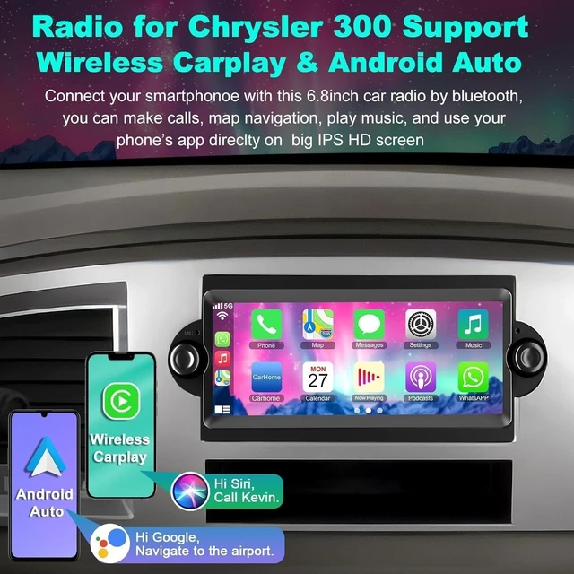 Alt view image 3 of 5 - Car Radio for Dodge Ram 1500 2006 2007 2008 &for Dodge Durango 2005-2008