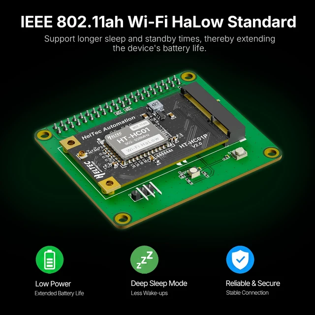Alt view image 4 of 5 - Heltec WiFi HaLow Module V2, 802.11ah Mini PCIe