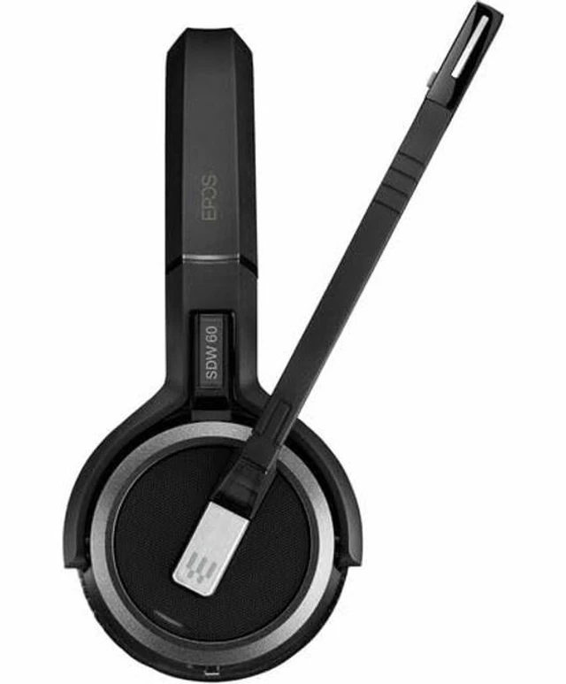 Main image of EPOS IMPACT SDW 5063T Headset - Microsoft Teams Certification - Stereo - Wireless - DECT - 590.6 ft - 20 Hz - 20 kHz - On-ear - Binaural - Ear-cup - MEMS Technology, Noise Cancelling, O