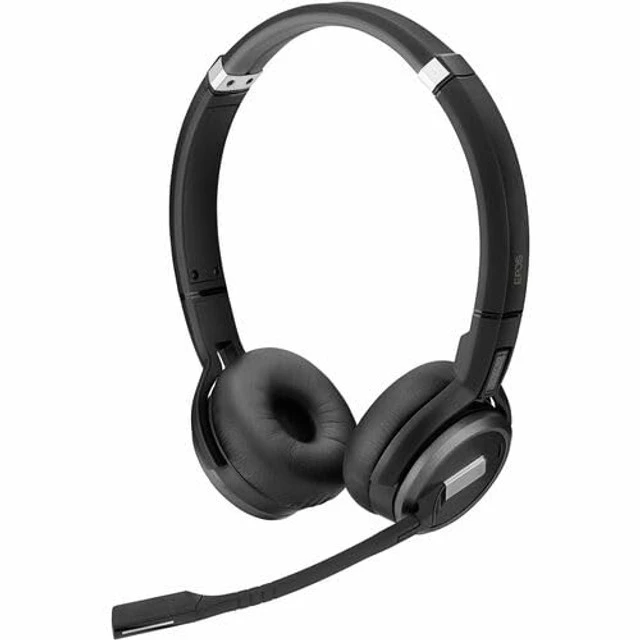 Alt view image 2 of 5 - EPOS IMPACT SDW 5063T Headset - Microsoft Teams Certification - Stereo - Wireless - DECT - 590.6 ft - 20 Hz - 20 kHz - On-ear - Binaural - Ear-cup - MEMS Technology, Noise Cancelling, O