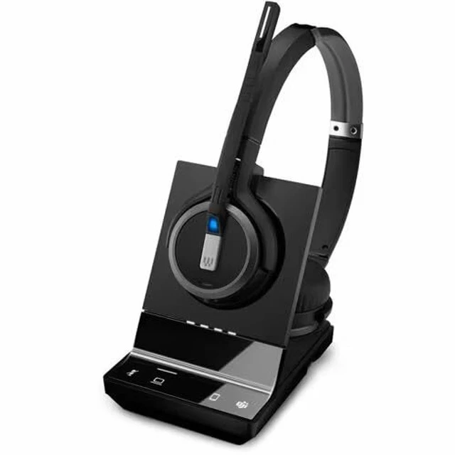 Alt view image 5 of 5 - EPOS IMPACT SDW 5063T Headset - Microsoft Teams Certification - Stereo - Wireless - DECT - 590.6 ft - 20 Hz - 20 kHz - On-ear - Binaural - Ear-cup - MEMS Technology, Noise Cancelling, O