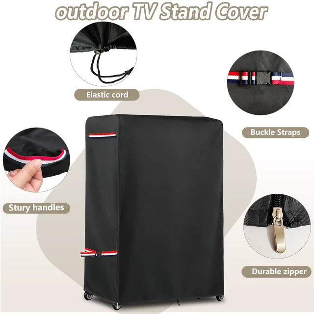 Alt view image 3 of 5 - Dipurman 38-40 Inch Waterproof Outdoor TV Trolley Cover,Courtyard TV Cover